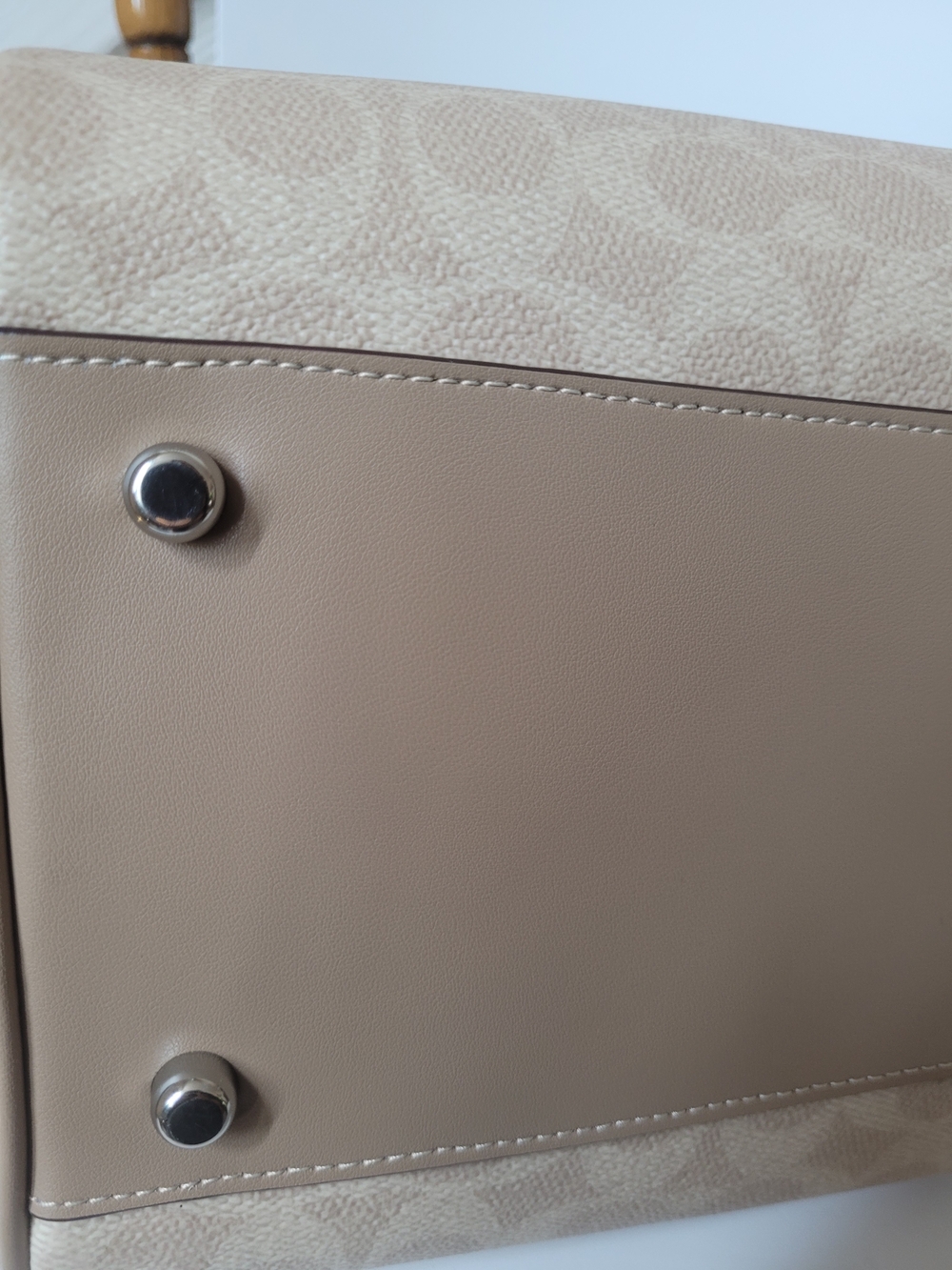 Coach Large Rowan Satchel Bag in Signature Canvas CV959 - Picture 9 of 16